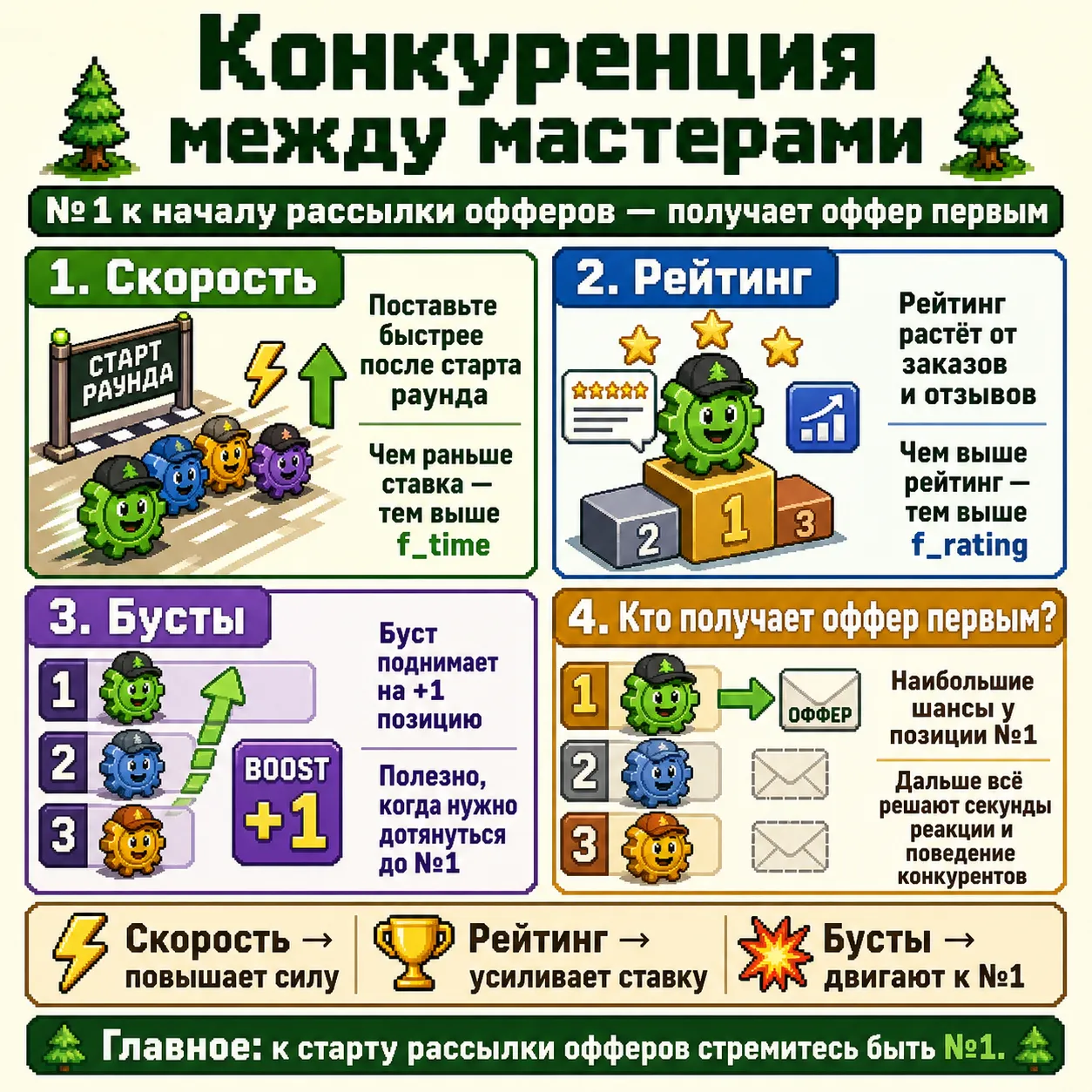 Конкуренция между мастерами