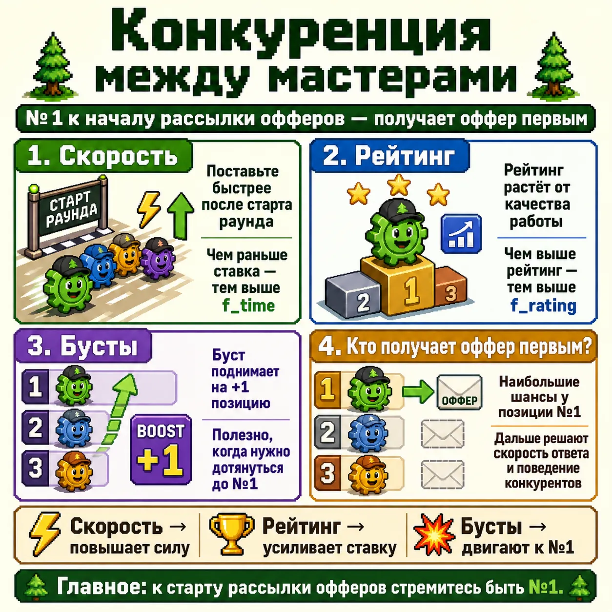 Конкуренция между мастерами