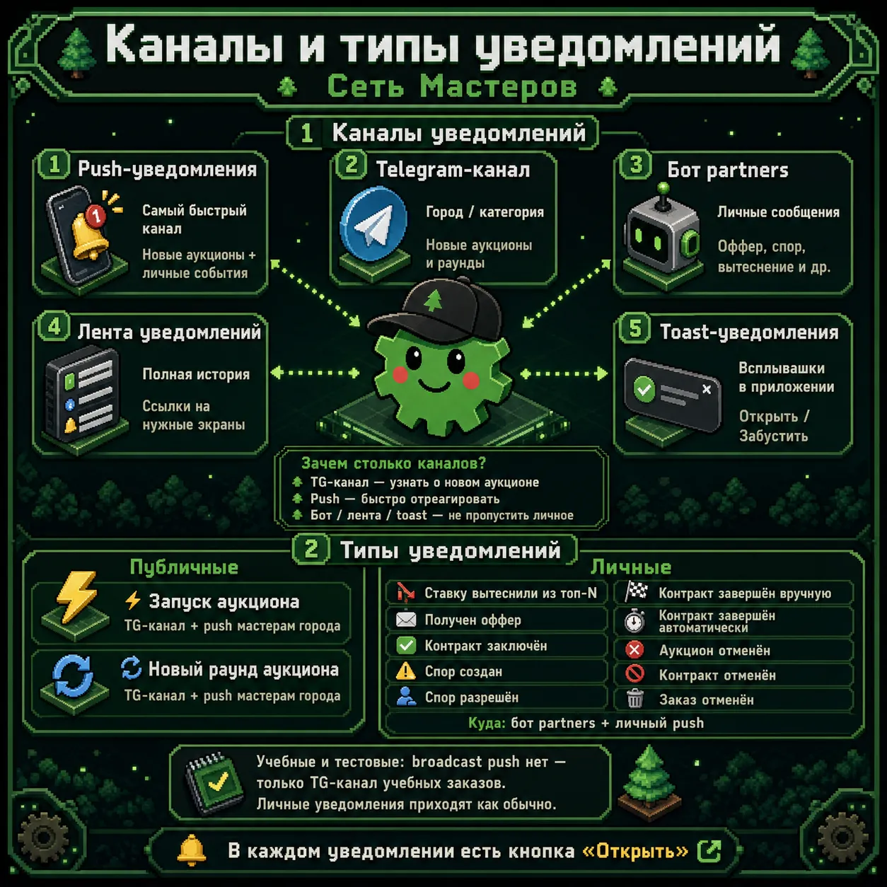 Дадим разрешение на уведомления