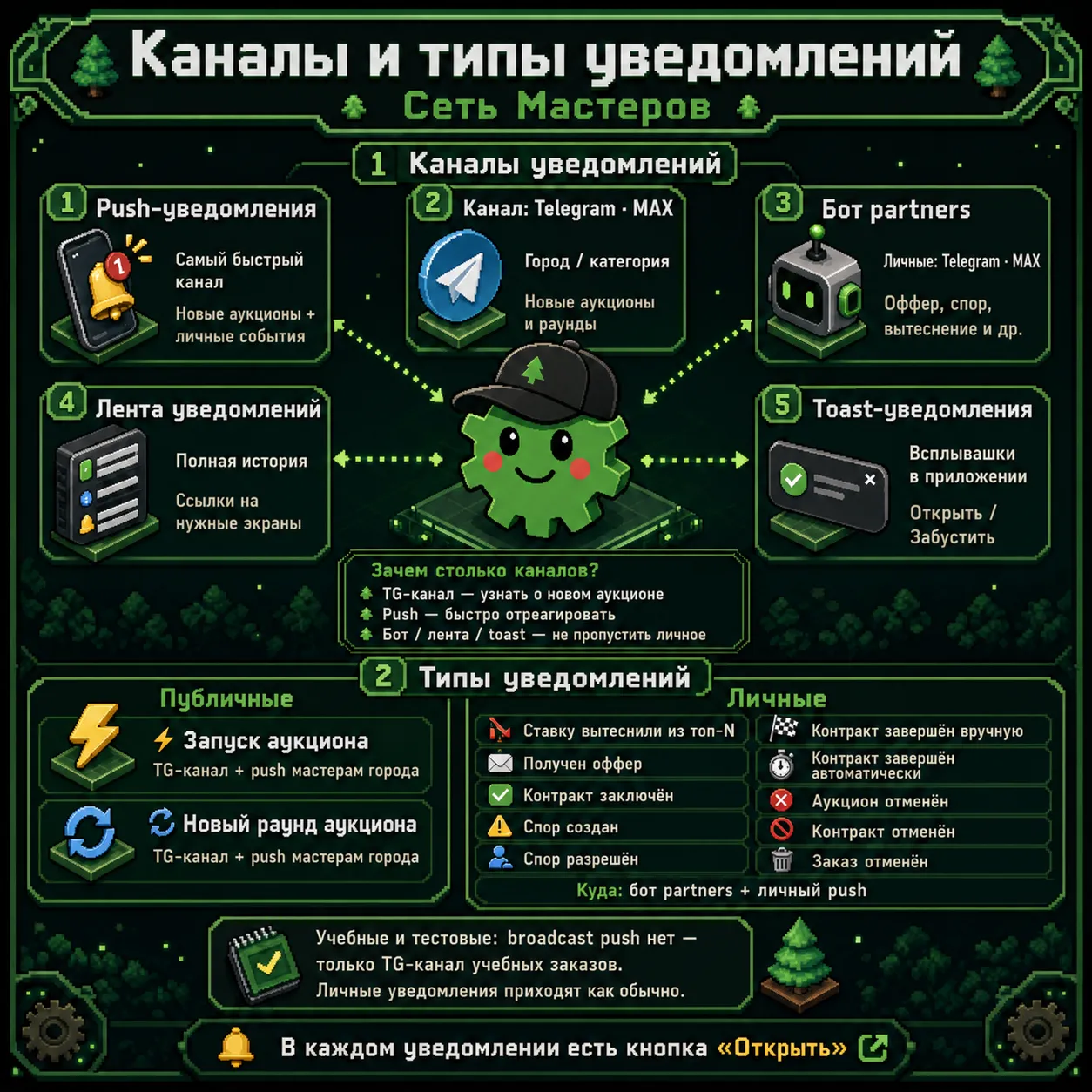 Дадим разрешение на уведомления